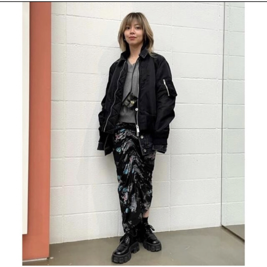 sacai ma-1デニムジャケット ブラック BEAMS購入