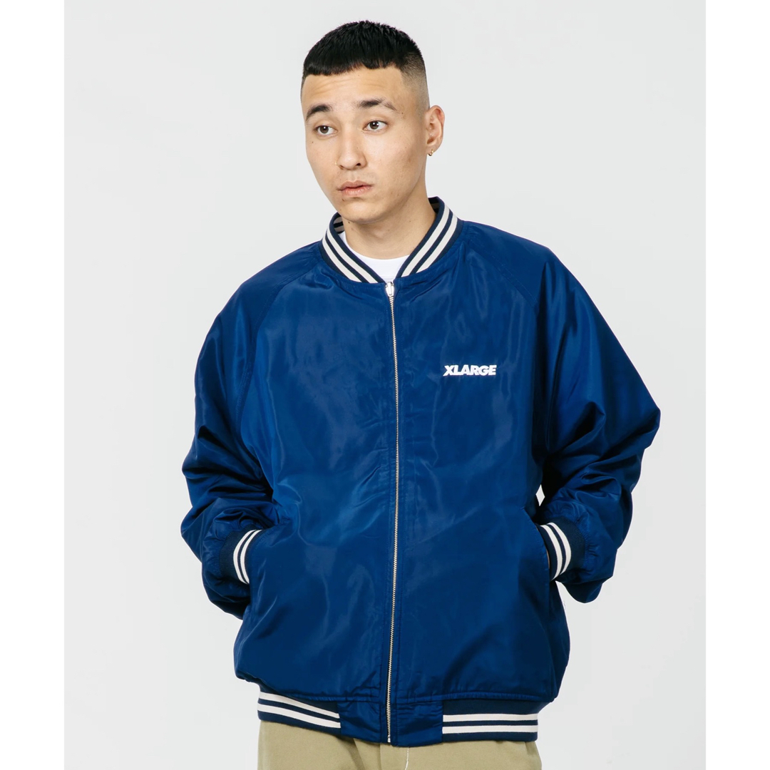 XLARGE(エクストララージ)の希少 L★XLARGE REVERSIBLE BASEBALL JACKET メンズのジャケット/アウター(ブルゾン)の商品写真