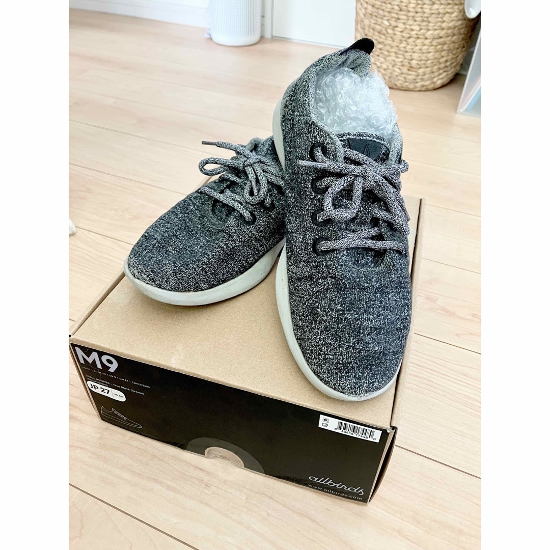 Allbirds ウールランナー ナチュラルブラック M9 ( 27cm ) の通販 by