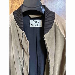 Acne Studios - Acne Studios スエードボンバージャケット コットン