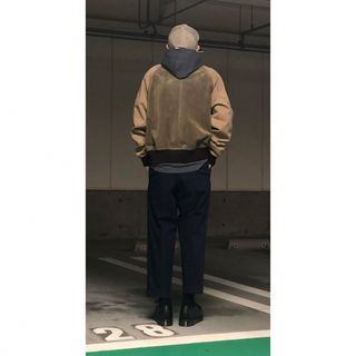 Acne Studios - Acne Studios スエードボンバージャケット コットン