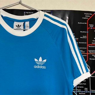 アディダス(adidas)のadidas リンガーT 水色　ブルー(Tシャツ(半袖/袖なし))