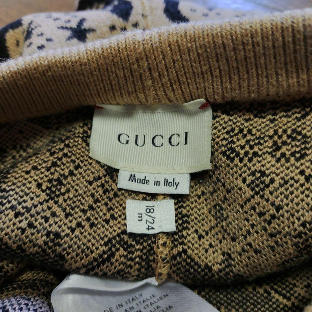 Gucci - 1540超美品 グッチ 18/24m 総柄 ニットパンツ キッズ 総柄 GG ...