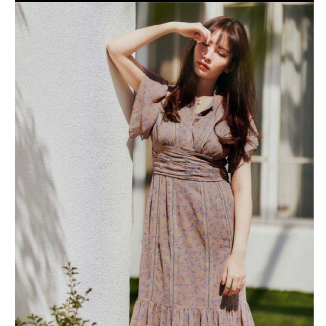 Her lip to(ハーリップトゥ)のHer lip to muguet-printed roma dress レディースのワンピース(ロングワンピース/マキシワンピース)の商品写真