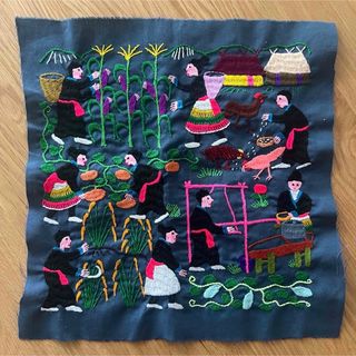 イデー(IDEE)のハンドメイド◎ラオス山岳民族 刺繍生地(絵画/タペストリー)