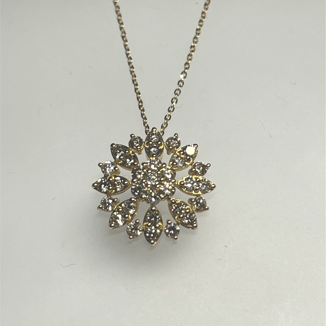 K18ダイヤペンダント1.00ct - ネックレス