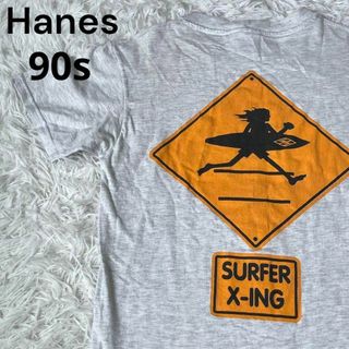 ヘインズ(Hanes)のHanes ヘインズ　古着　90sTシャツ　サーフィン　ロゴ　ハワイ　ノース(Tシャツ/カットソー(半袖/袖なし))