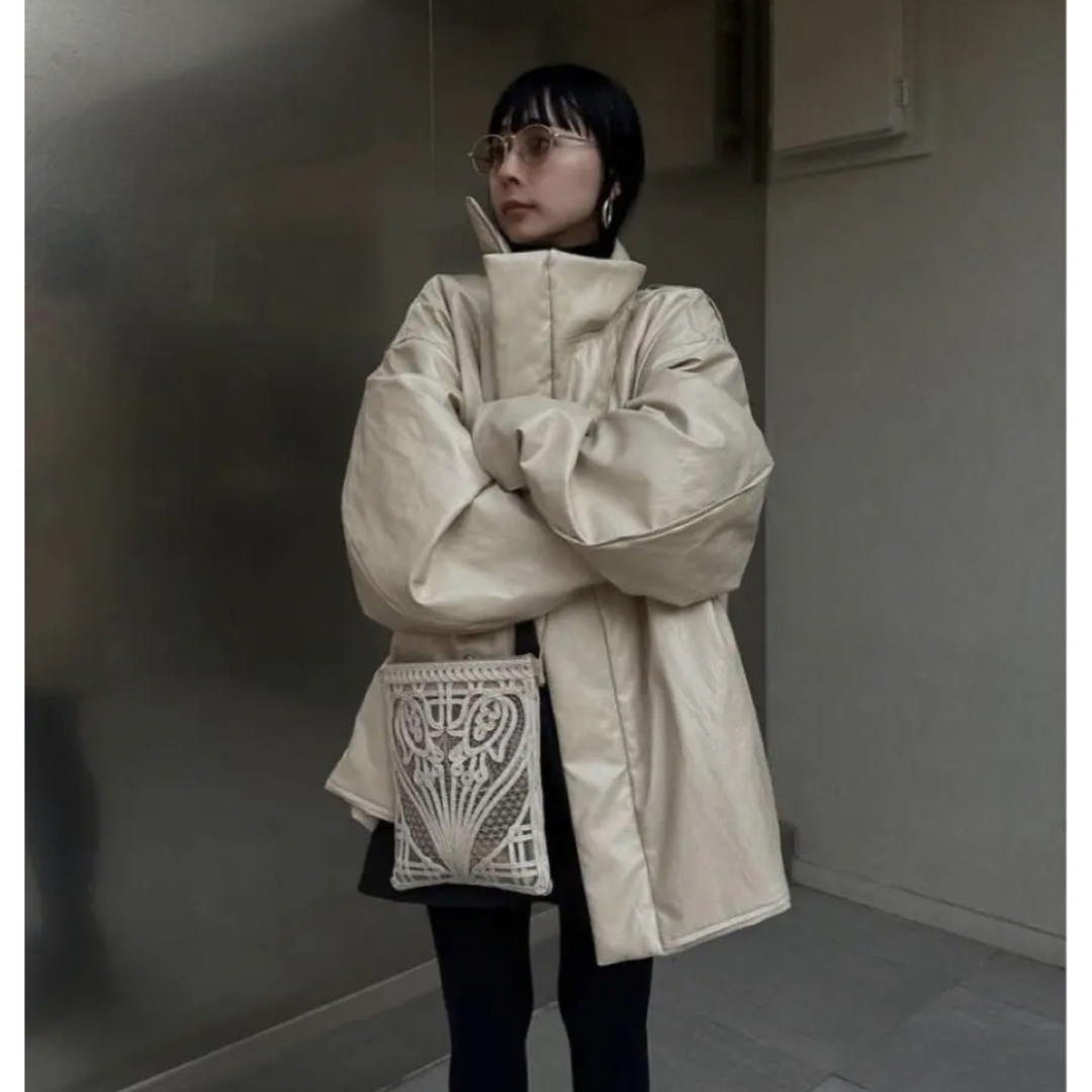 Ameri VINTAGE - Ameri / PASTING LIKE FAKE LEATHER JACKETの通販 by