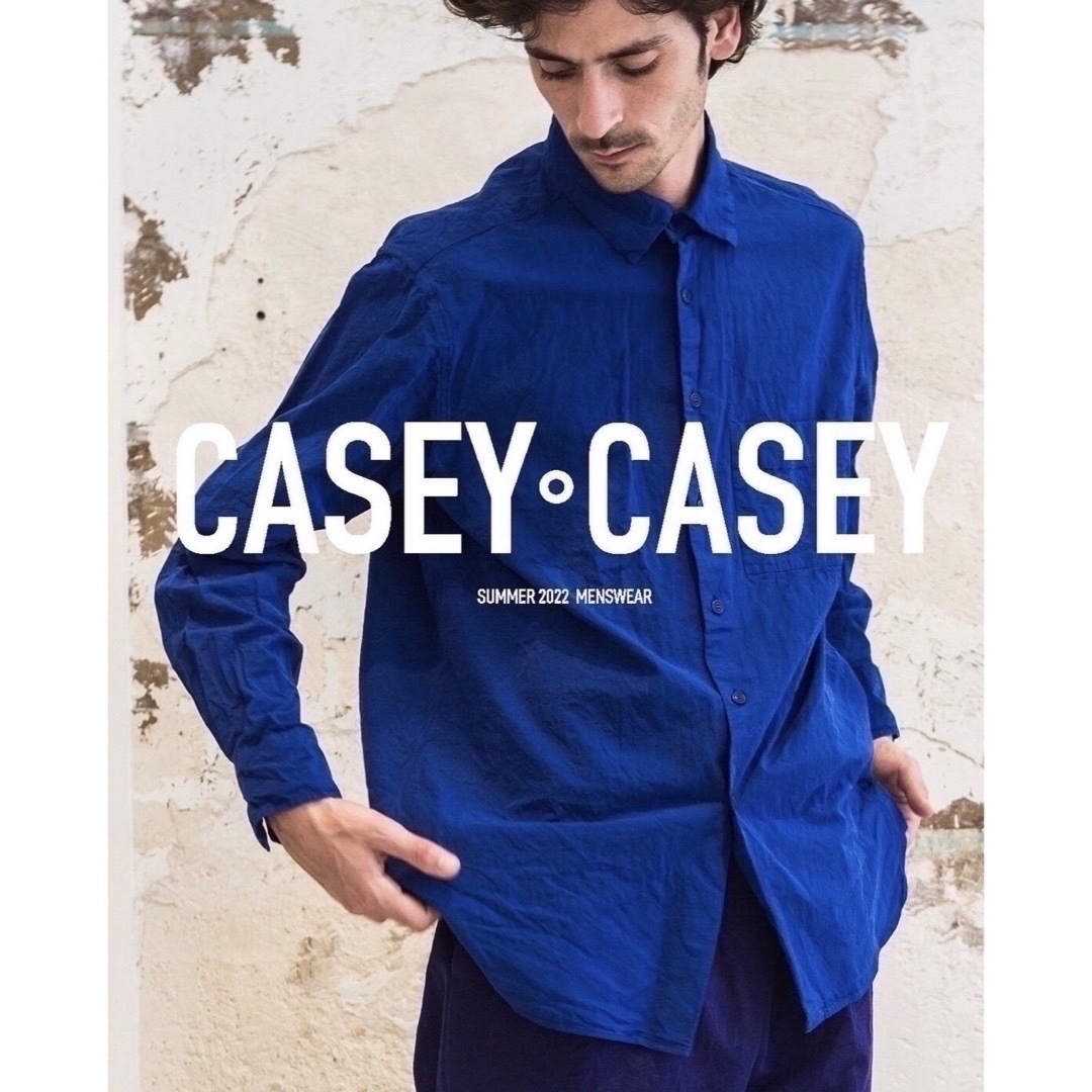 CASEY CASEY(ケイシーケイシー)の【CASEY CASEY】Big Raccourcie Shirt blue メンズのトップス(シャツ)の商品写真