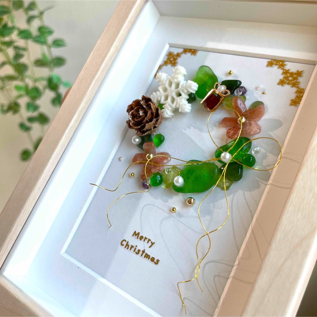 クリスマスリース】シーグラスアート シーグラス シー陶器 早かれ クリスマスリース】シーグラスアート シーグラス シー陶器 早かれ