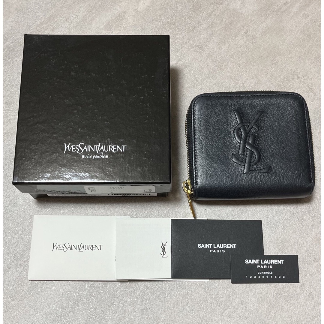 Yves Saint Laurent(イヴサンローラン)のイヴサンローラン 二つ折り財布 ブラック レディースのファッション小物(財布)の商品写真