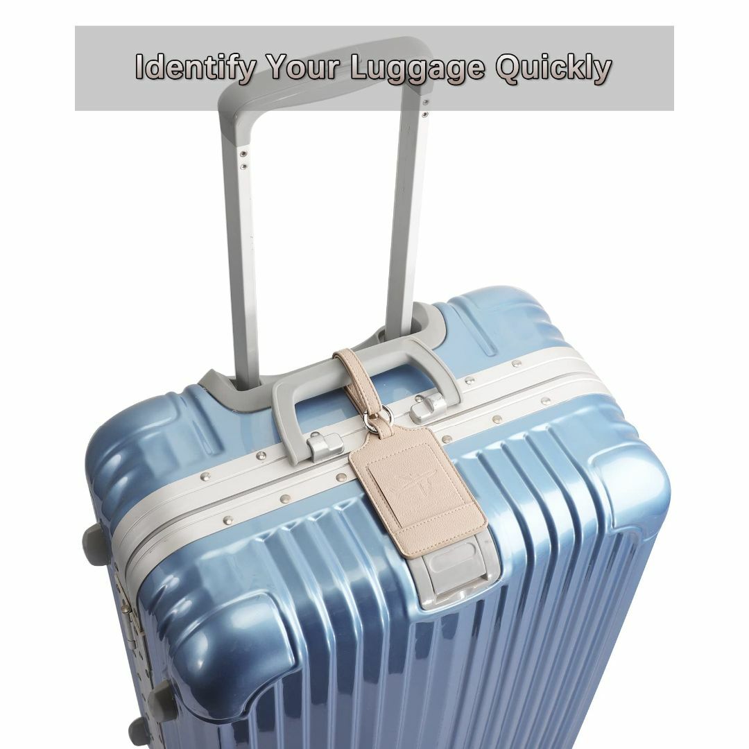 【色: サンドベージュ】Teskyer ネームタグ 荷物タグ スーツケースタグ  その他のその他(その他)の商品写真