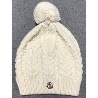 モンクレール(MONCLER)のmoncler ケーブルニット　ビーニー(ニット帽/ビーニー)