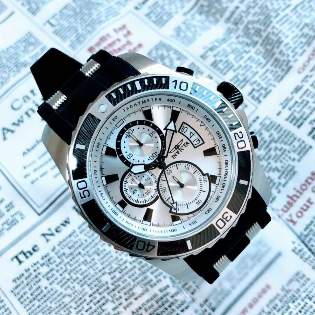 2722【素敵な高級感】メンズ 腕時計 インビクタ 動作品 クォーツ 新品-