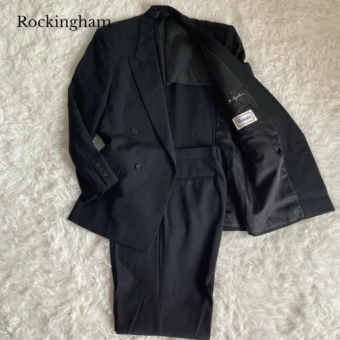 【美品♡】Rockingham　ブラックフォーマル　ウール100%2ピーススーツ