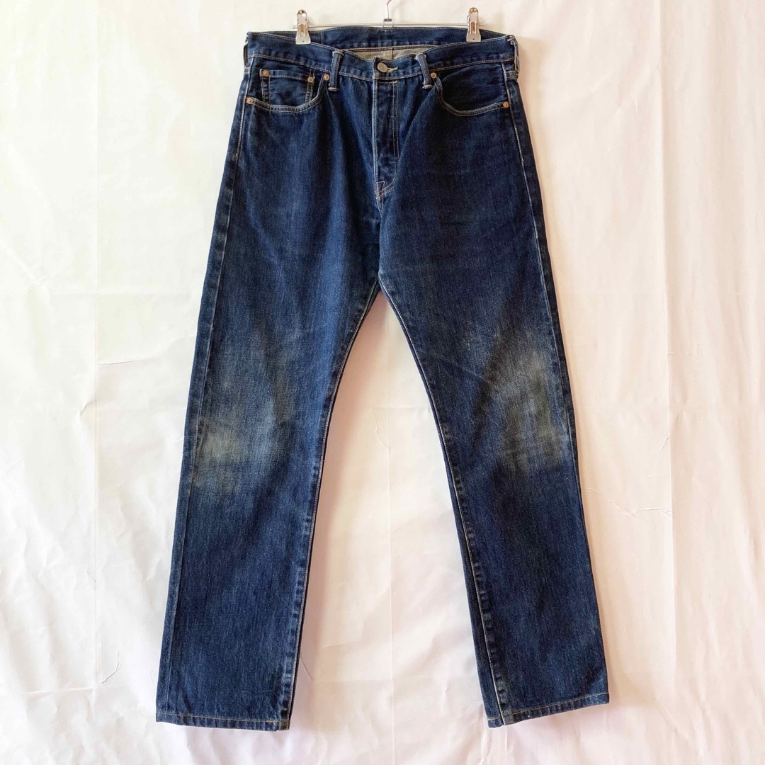 「アメリカ製」リーバイスLevis 501デニムパンツ 鬼ヒゲW34