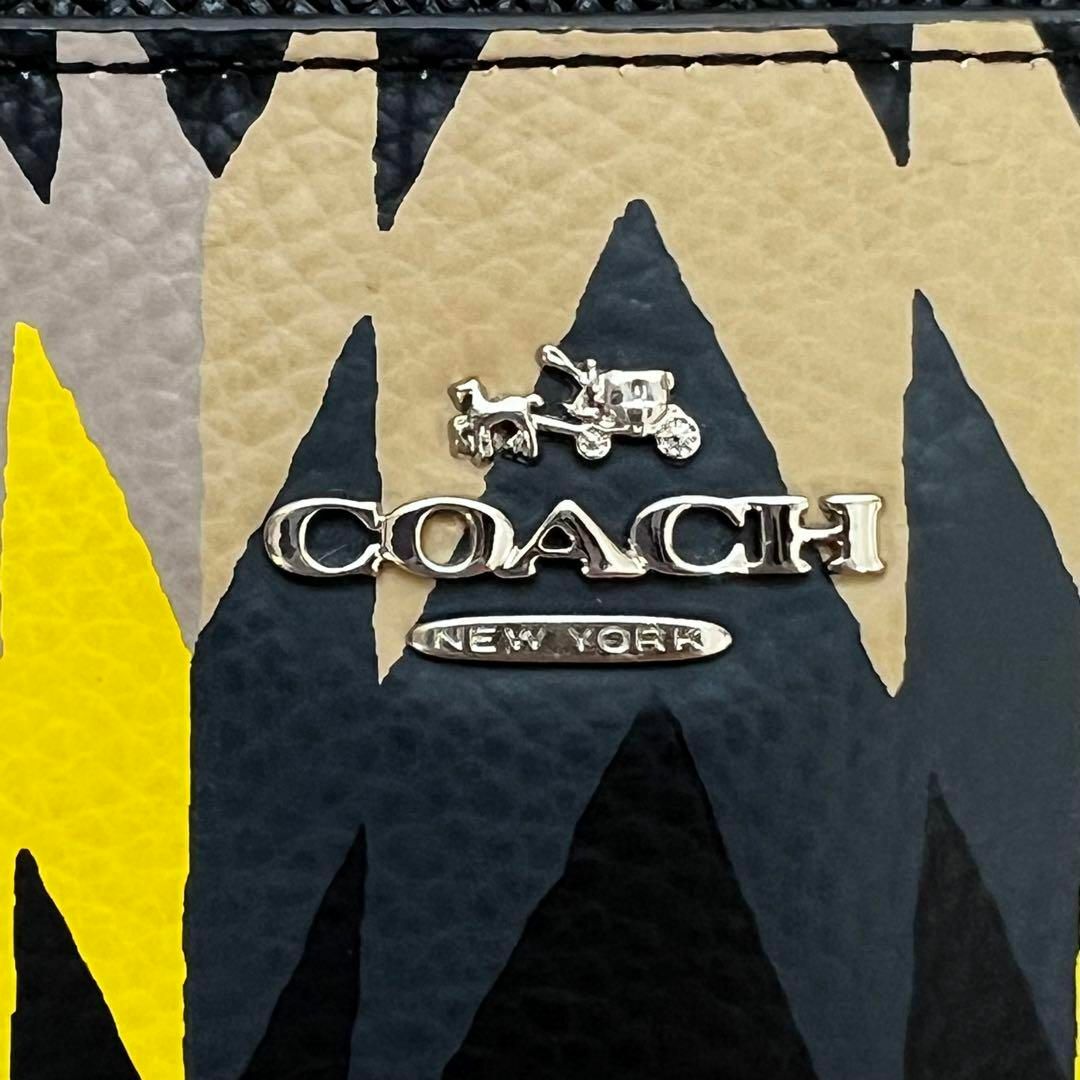 【美品】 COACH ショルダーバッグ レザー マルチカラー 総柄 チマヨ柄 5