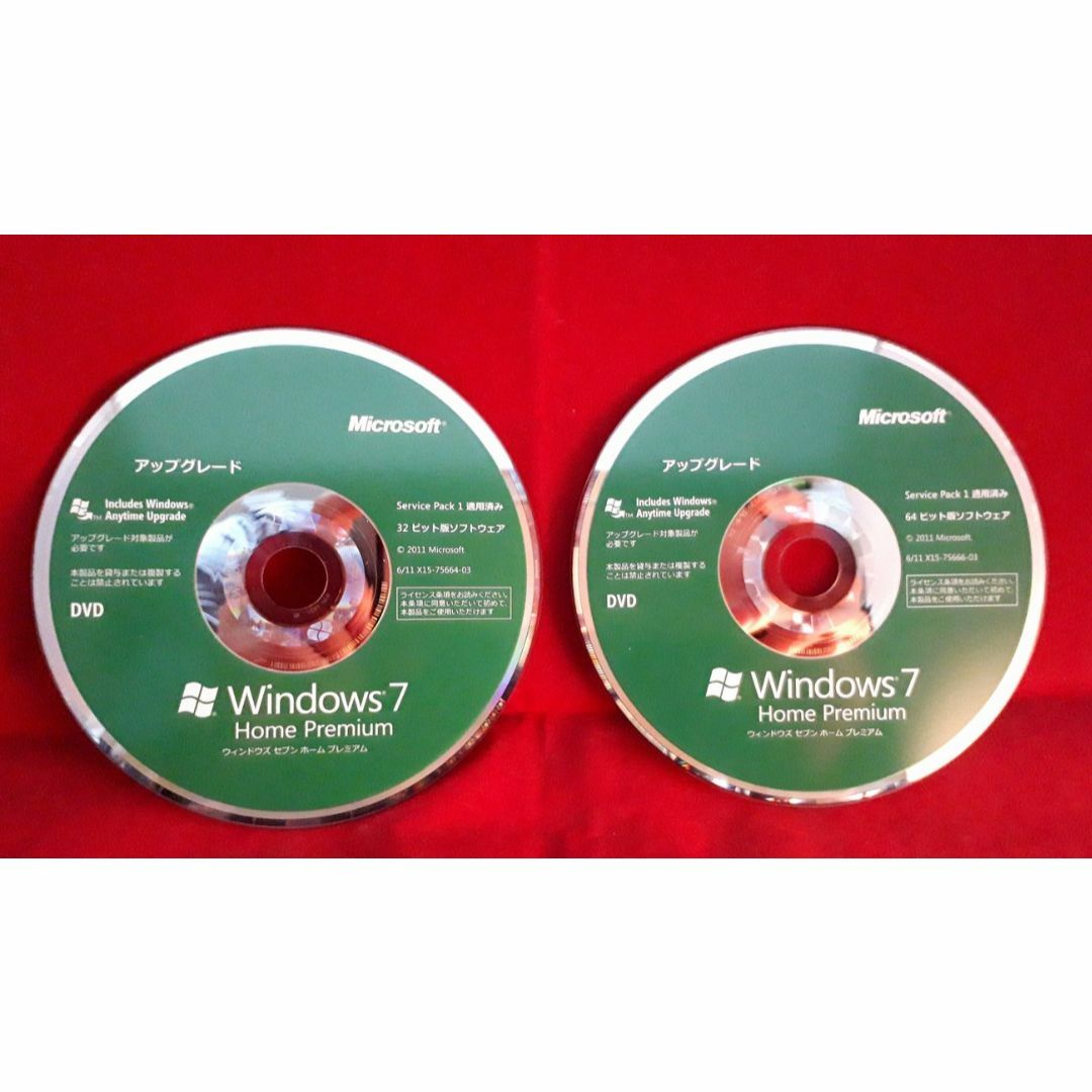 Microsoft(マイクロソフト)の正規●Windows 7 Home UP 32or64bit SP1●製品版 スマホ/家電/カメラのPC/タブレット(その他)の商品写真