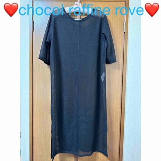ショコラフィネローブ(chocol raffine robe)の❤️chocol raffine rove❤️メッシュ❤️ワンピース❤️(ロングワンピース/マキシワンピース)