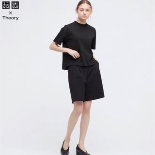 ユニクロ(UNIQLO)のuniqlo theory エアリズムコットンモックネックT(Tシャツ(半袖/袖なし))