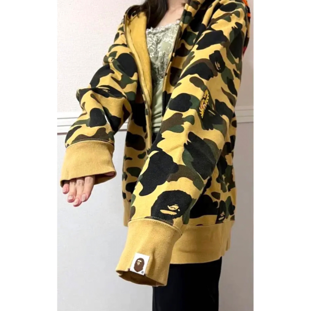アベイシングエイプ APE タイガーシャーク フルジップ パーカー L