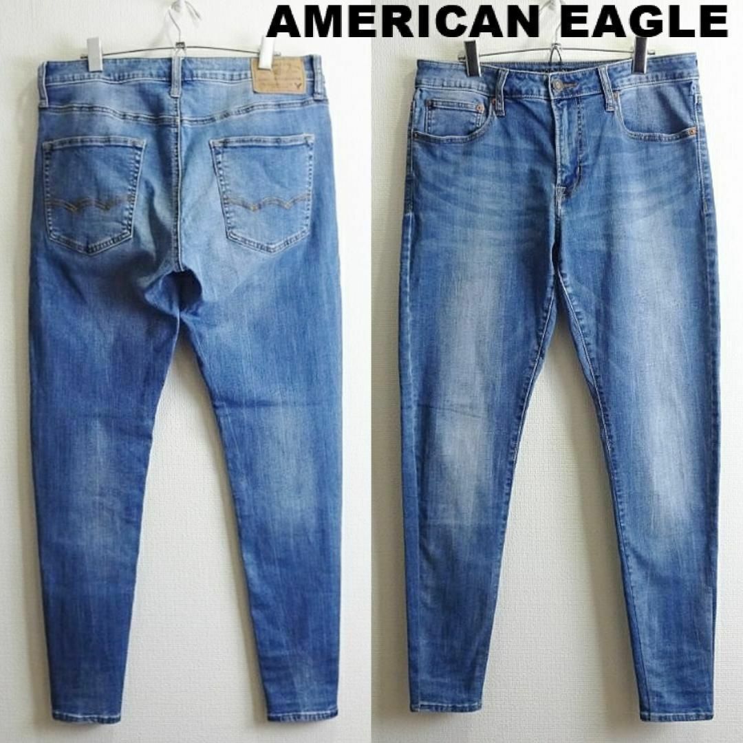 AMERICAN EAGLE アメリカンイーグル クラッシュスリムテーパーデニム