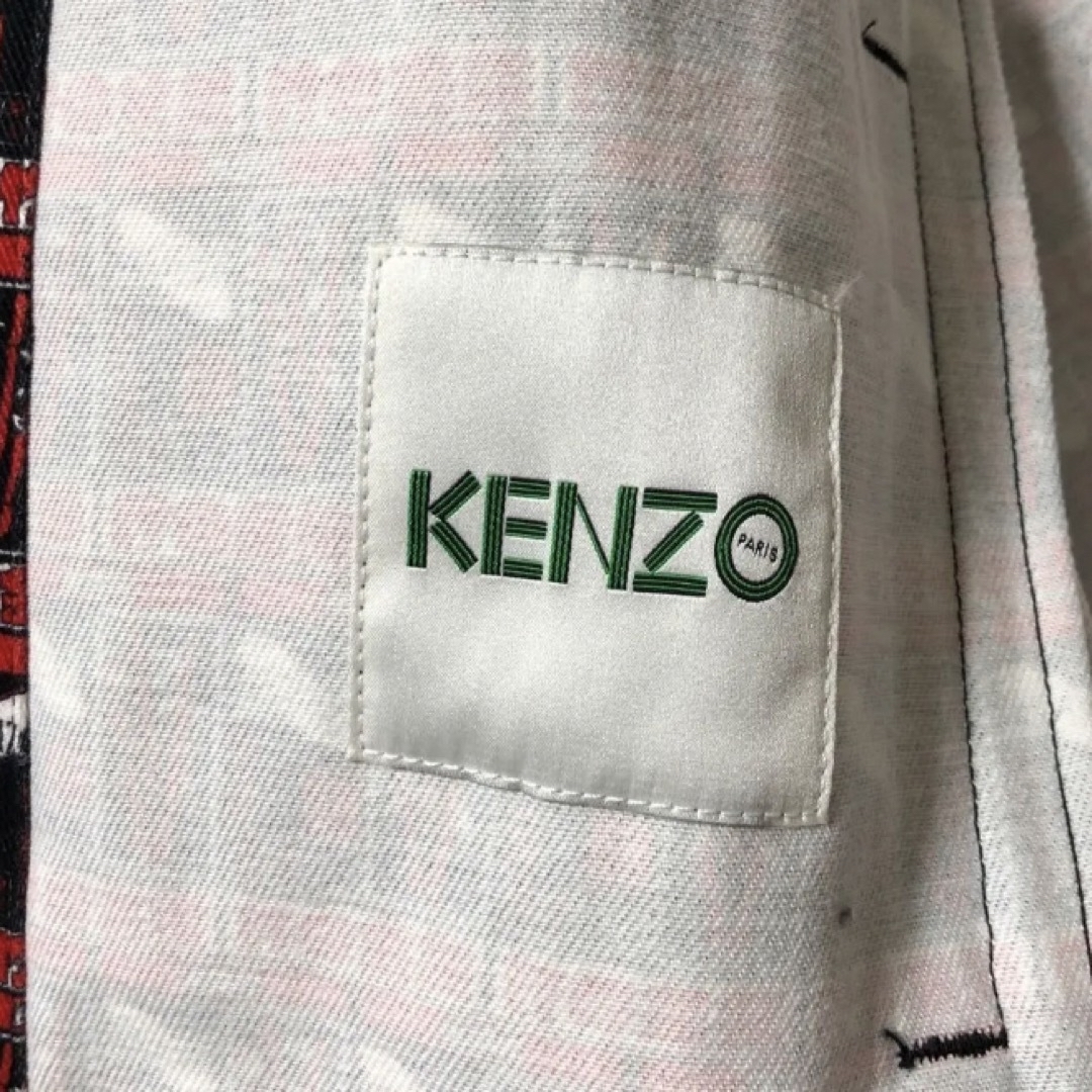 KENZO(ケンゾー)の新品未使用　KENZO ジャケット　Gジャン　デニム　レッド　黄金の竹　Lサイズ メンズのジャケット/アウター(Gジャン/デニムジャケット)の商品写真