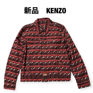 ケンゾー(KENZO)の新品未使用　KENZO ジャケット　Gジャン　デニム　レッド　黄金の竹　Lサイズ(Gジャン/デニムジャケット)