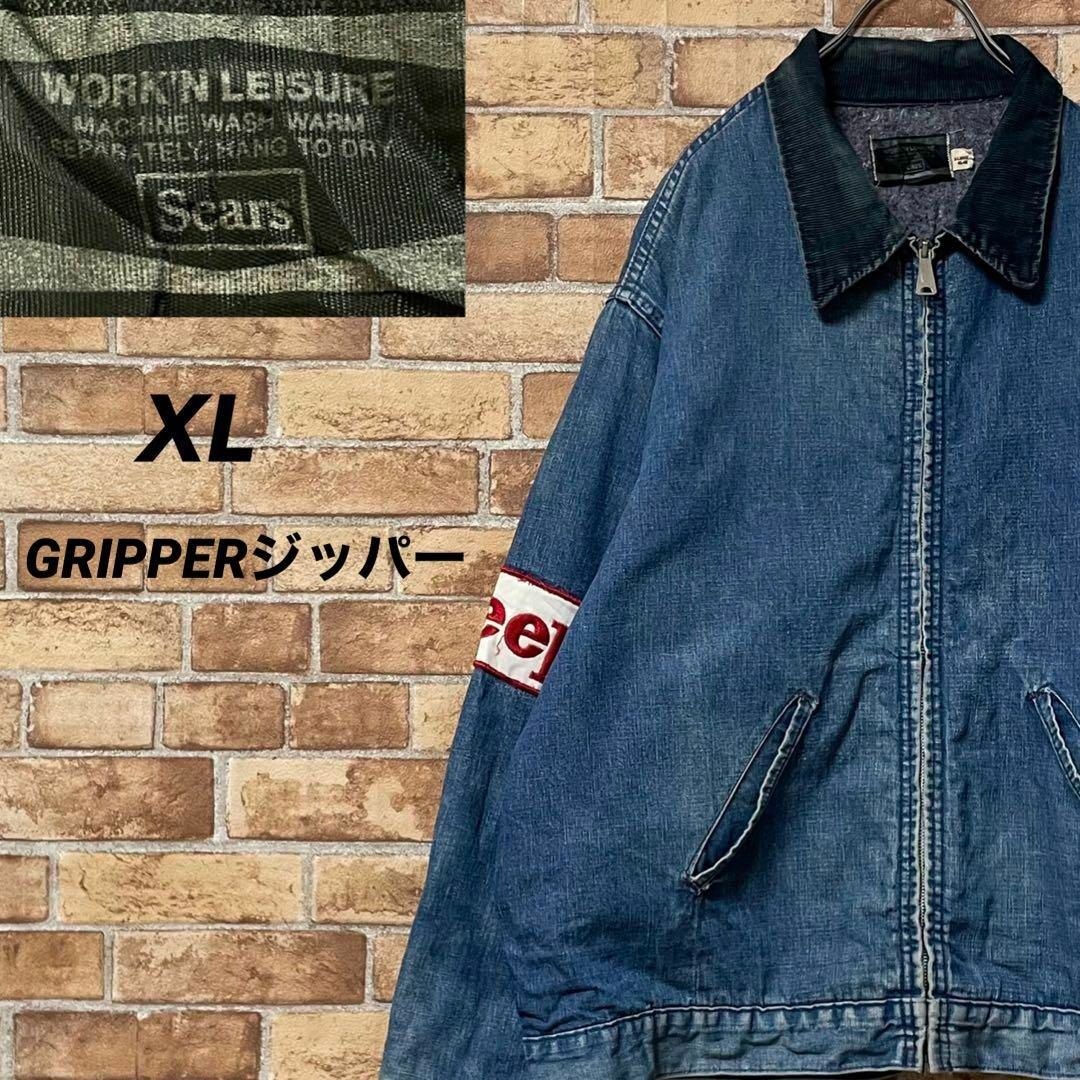 Sears シアーズ デニムジャケット Ｇジャン ビッグシルエット XL-