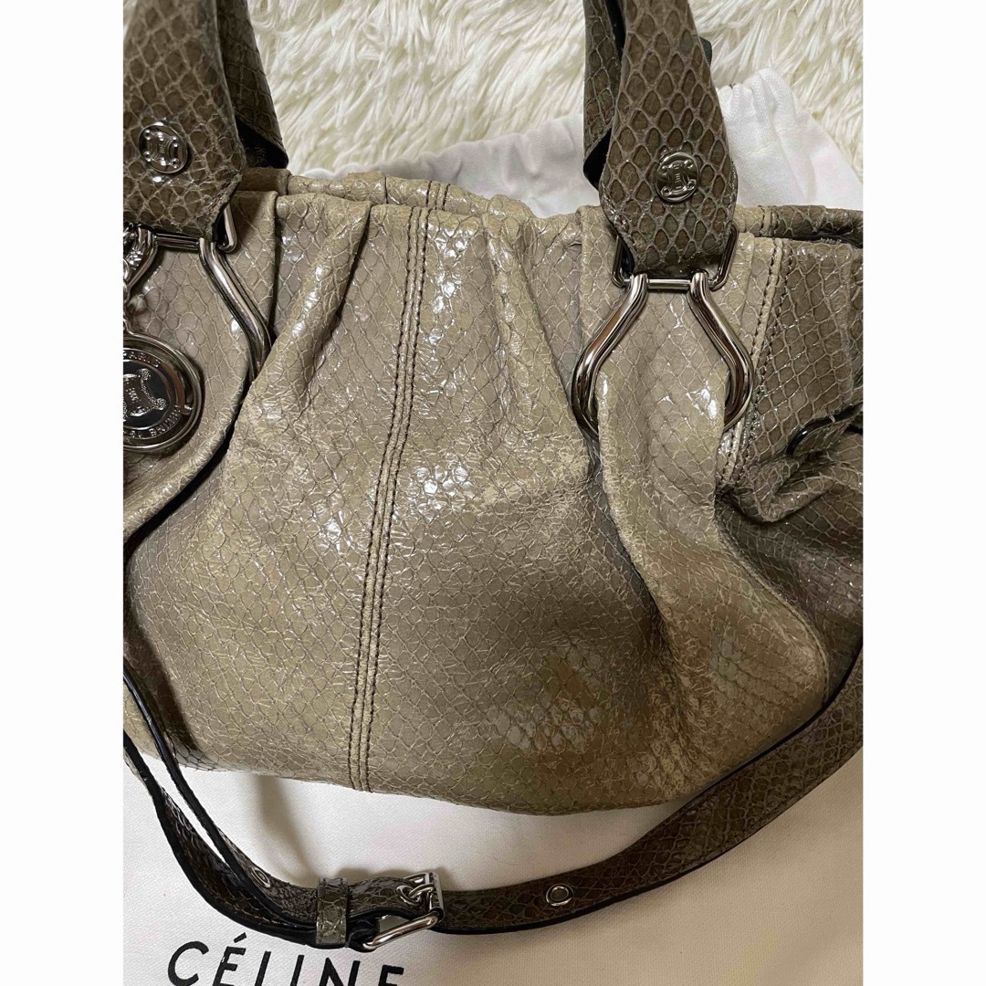 【CELINE】ピロースモールレザー2wayショルダーバッグハンドバッグ