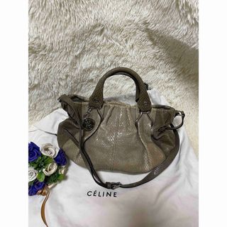 セリーヌ(celine)の【CELINE】ピロースモールレザー2wayショルダーバッグハンドバッグ(ショルダーバッグ)