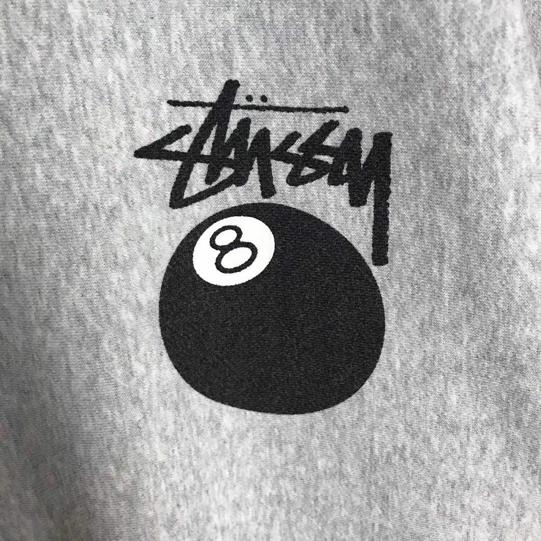 【希少カラーLサイズ】stussy 8ボール 両面プリント 入手困難 スウェット