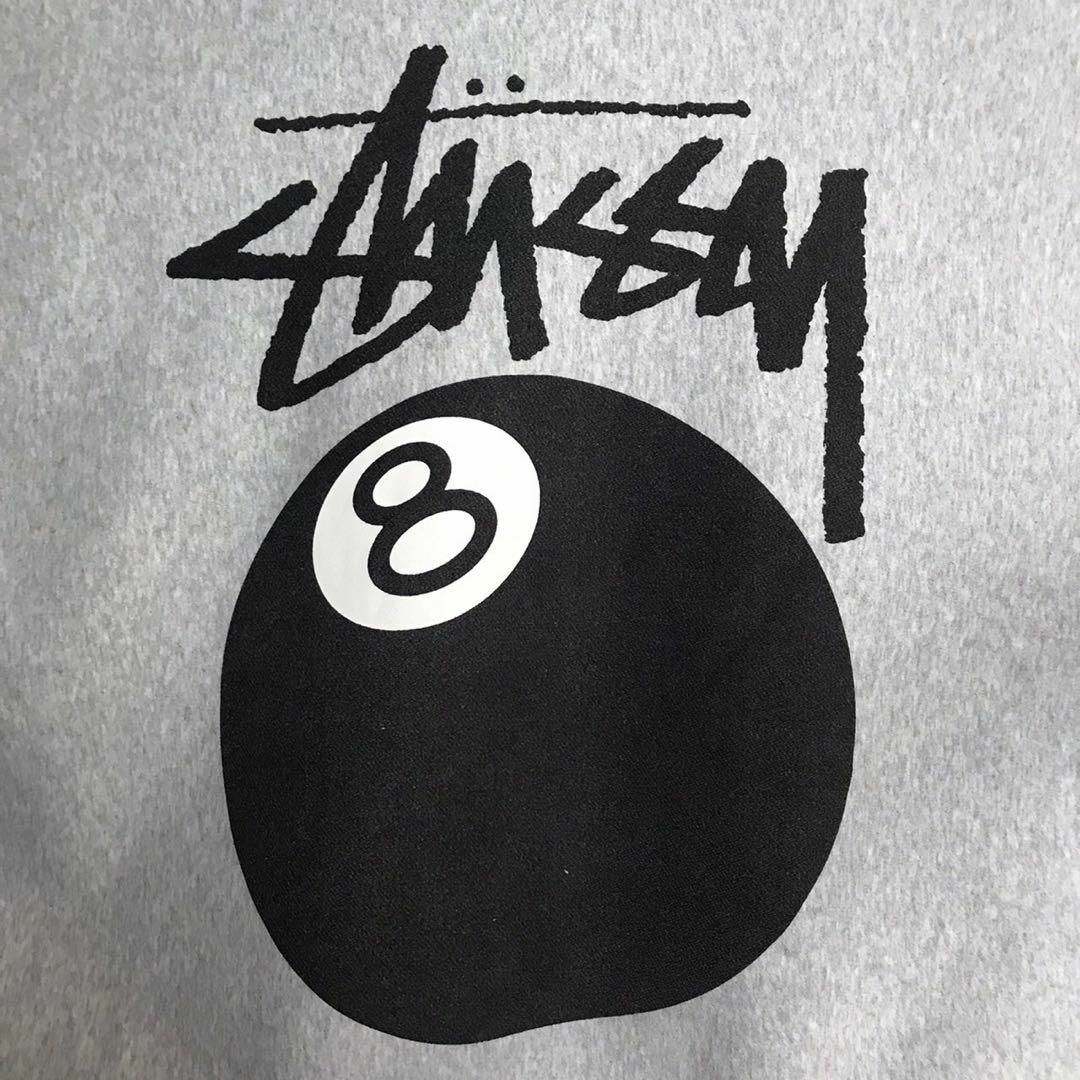 【超人気モデルXL】stussy 8ボール 両面プリント 入手困難 スウェット