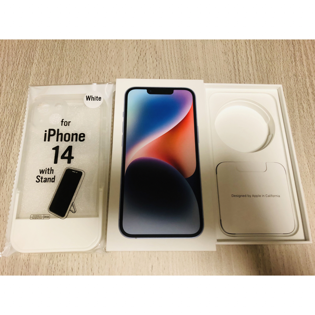 iPhone - iPhone 14 ブルー 128 GB SIMフリーの通販 by yuuxmei's shop