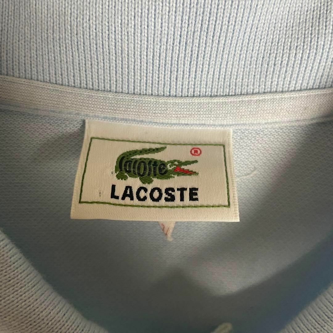 【入手困難】LACOSTE☆ハーフジップ L 胸元刺繍ロゴ ワニワンポイント