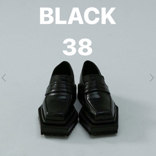バブルス(Bubbles)のmelt the lady square loafer black 38(ローファー/革靴)