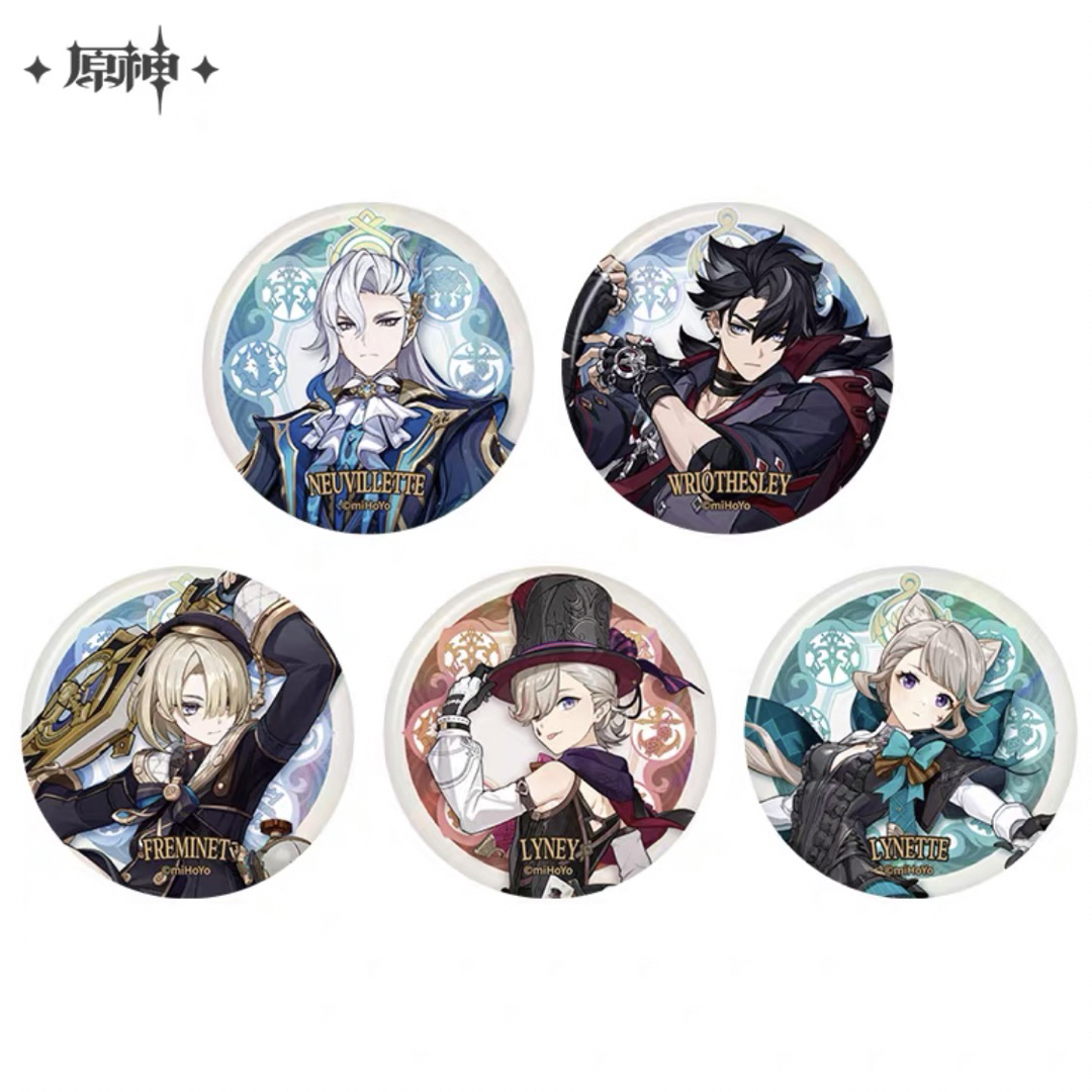 原神 公式販売グッズ 缶バッジ フォンテーヌ エンタメ/ホビーのおもちゃ/ぬいぐるみ(キャラクターグッズ)の商品写真