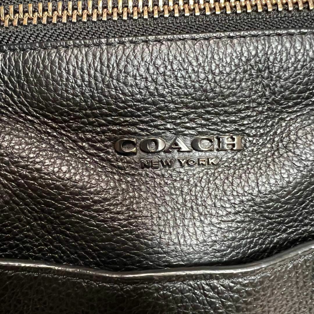 COACH - 【美品】 COACH レザー 89954 仕事 ビジネスバッグ ブラックの