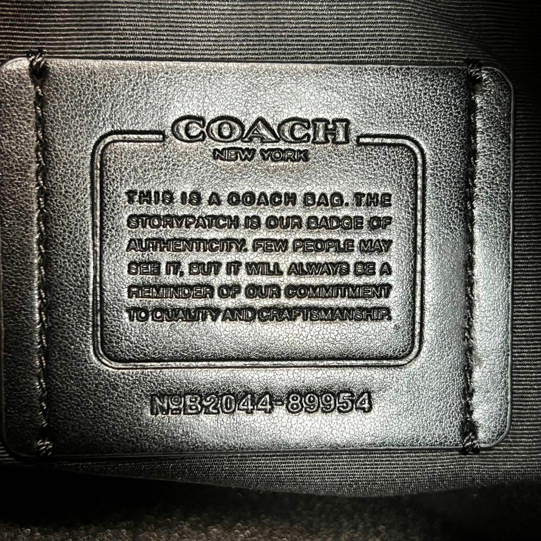 【美品】 COACH レザー 89954 仕事 ビジネスバッグ ブラック 8