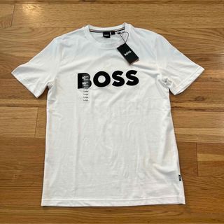 【美品】【L】HUGO BOSS♡ボス Tシャツ 3Dロゴ メンズ