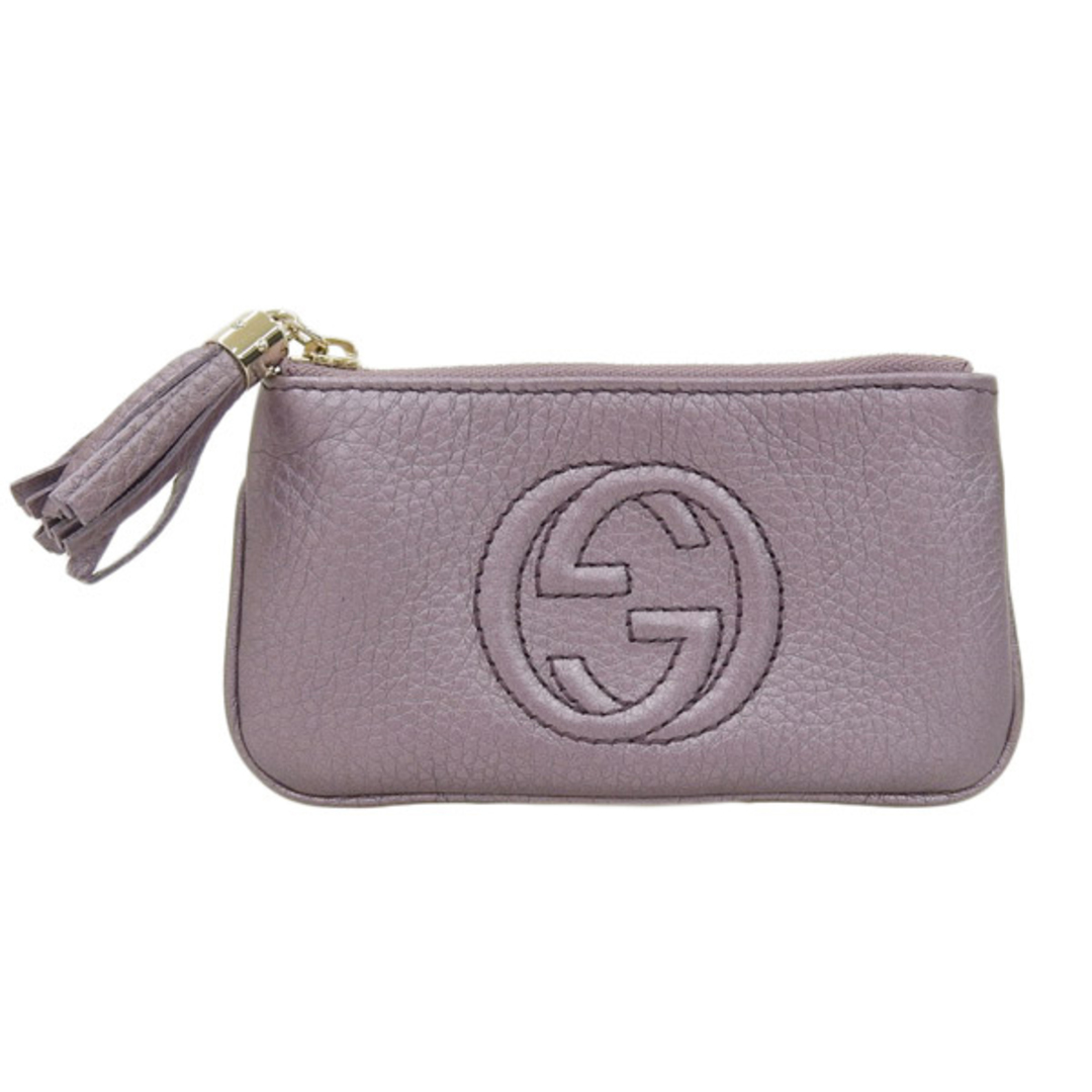 Gucci グッチ ソーホー インターロッキングG レザー コインケース 354358 パープル gyコインケース