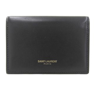 【中古】SAINT LAURENT サンローラン レザー カードケース 名刺 ...