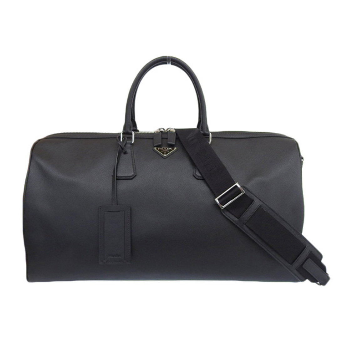 ボストンバッグPRADA プラダ SAFFIANO TRAVEL トライアングルロゴ ダッフルバッグ 2WAY ボストンバッグ 2VC018 ブラック gy