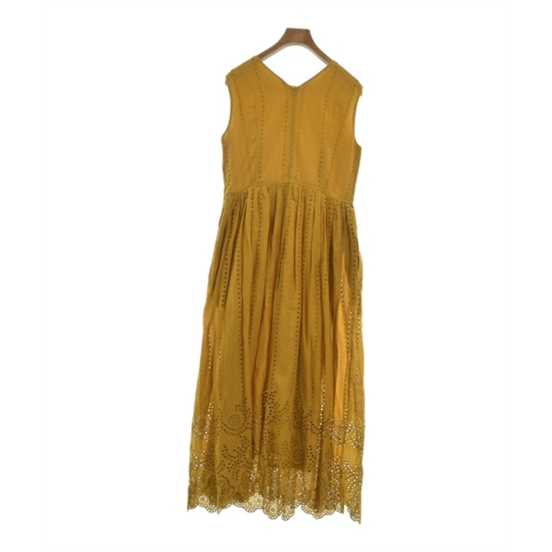NE QUITTEZ PAS ヌキテパ ワンピース -(M位) 黄 【古着】【中古】 NE QUITTEZ PAS ヌキテパ ワンピース -(M位) 黄等(花柄)
