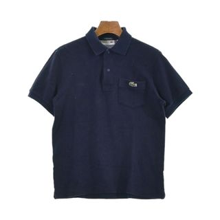 ラコステ(LACOSTE)のLACOSTE ラコステ ポロシャツ 1(XS位) 紺 【古着】【中古】(ポロシャツ)