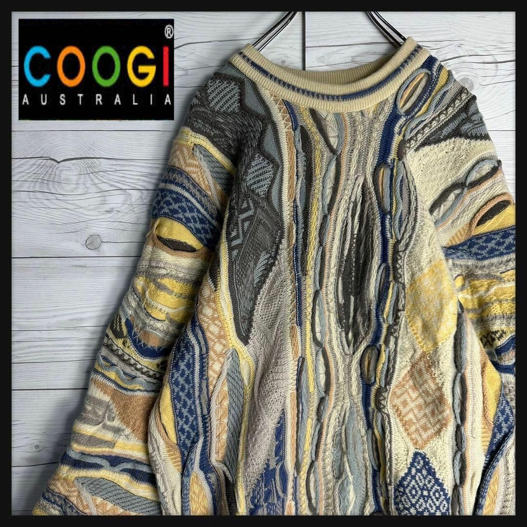 幻の1点モノ】coogi クージー 立体 編込み 3Dニット 入手困難 希少