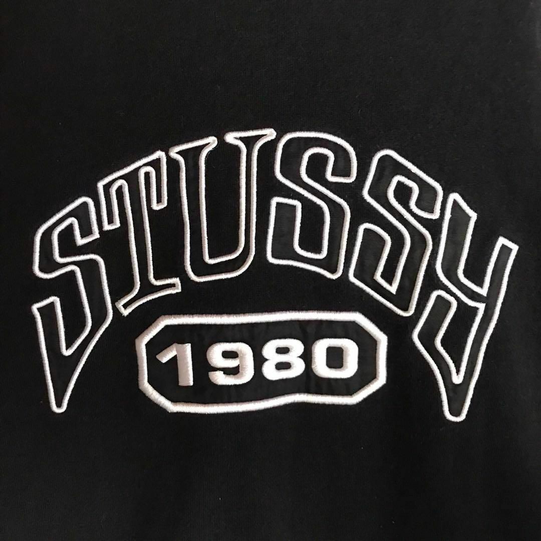 【激レア‼︎】【USA製】STUSSY☆ビッグロゴ刺繍 スウェット A975