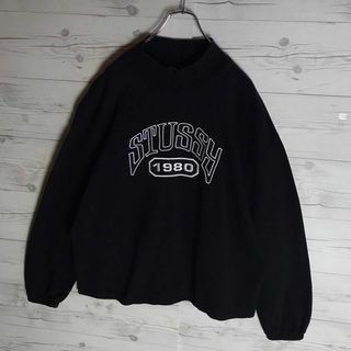 【即完売モデル】ステューシー☆刺繍ビッグロゴ　最高デザイン　スウェット　入手困難