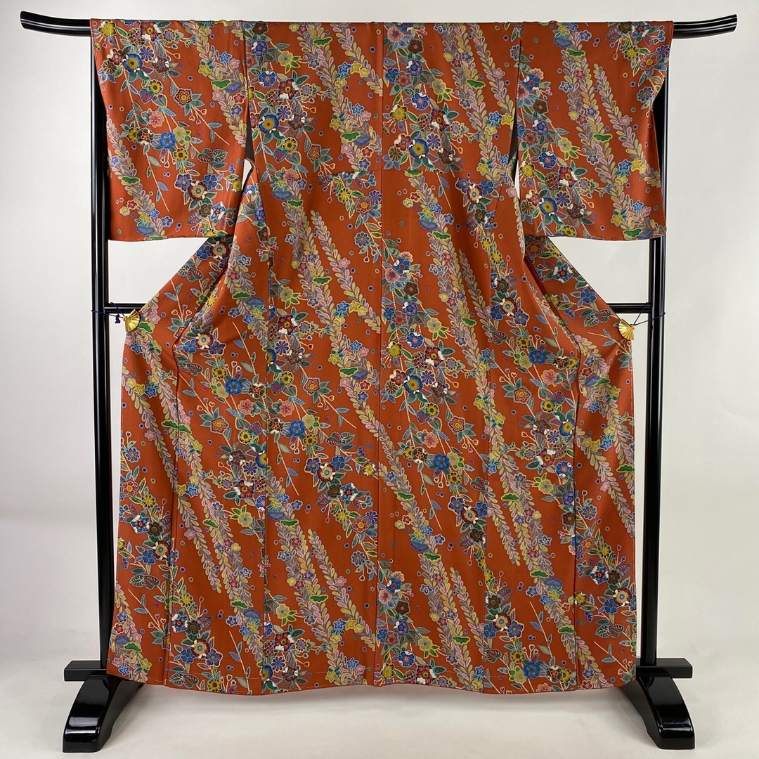 小紋 身丈161cm 裄丈66cm 正絹 美品 秀品 - 着物 小紋 身丈161cm 裄丈64cm 正絹 美品 秀品