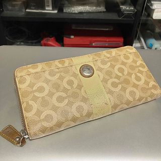 コーチ(COACH)の【COACH】コーチ / オプアート / ラウンドジップ /  長財布(財布)